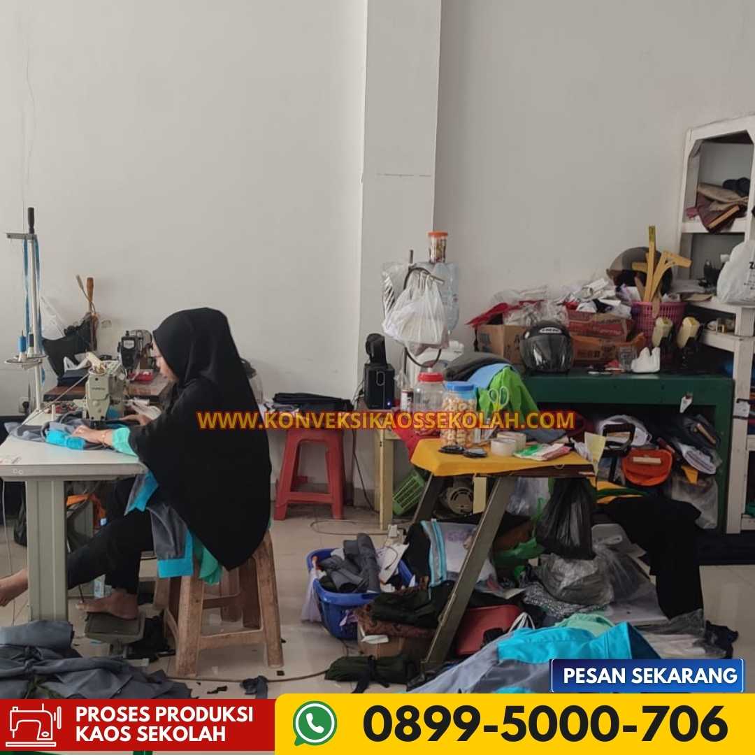 Proses Produksi Baju Sekolah Di Gunung Kidul Kec. Panggang Desa Girikarto