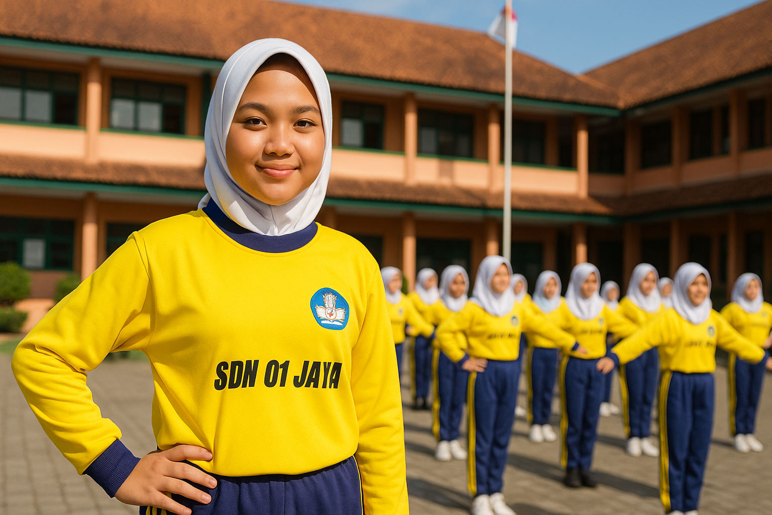 Kaos Seragam Olahraga Muslimah Keren Di Papua Kota Jayapura Muara Tami Desa Koya Tengah
