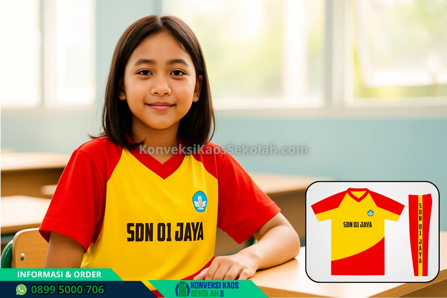 Seragam Olahraga SD Lengan Pendek Di Sumatera Selatan Kota Palembang Alang Alang Lebar Desa Talang Kelapa