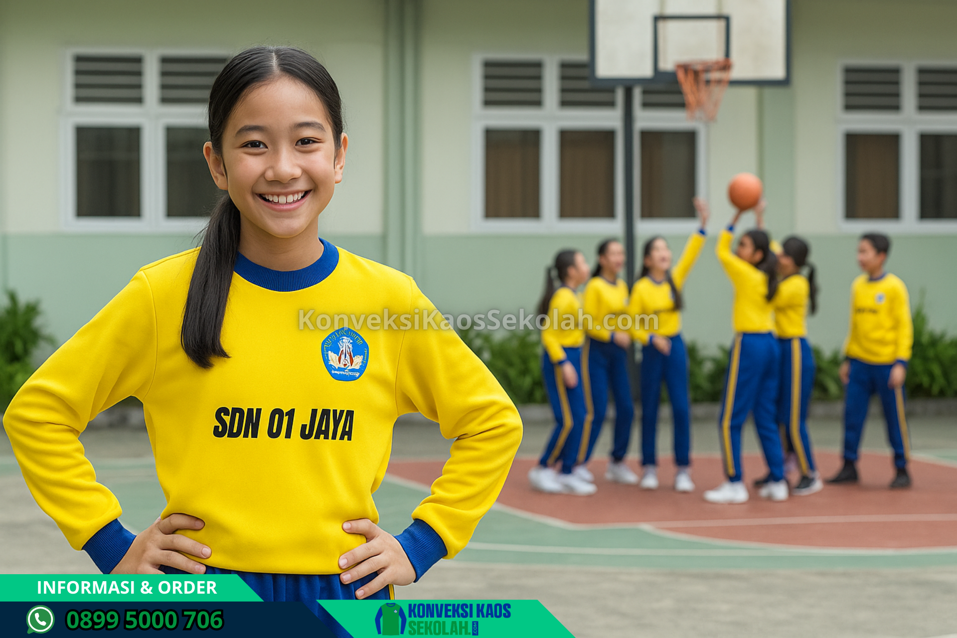 Kaos Olah Raga SD di Sumatera Selatan Kota Palembang Sematang Borang Desa Suka Mulya