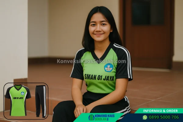 Kaos Olahraga SD Lengan Panjang di Sumatera Selatan Kota Palembang Bukit Kecil Desa 26 Ilir