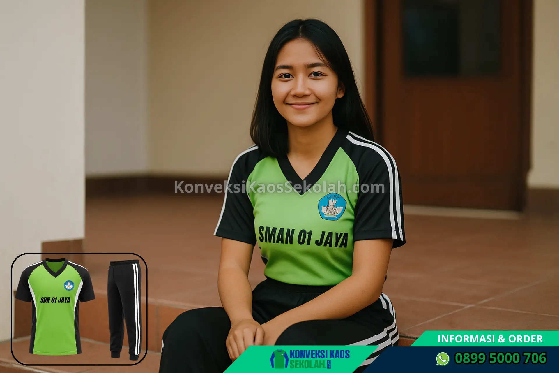 Kaos Olahraga SD Lengan Panjang Di Sumatera Selatan Kota Palembang Bukit Kecil Desa 26 Ilir