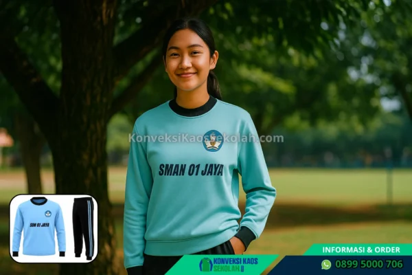 Kaos Olahraga Lengan Panjang SD di Sumatera Selatan Kota Palembang Kalidoni Desa Sei Selincah