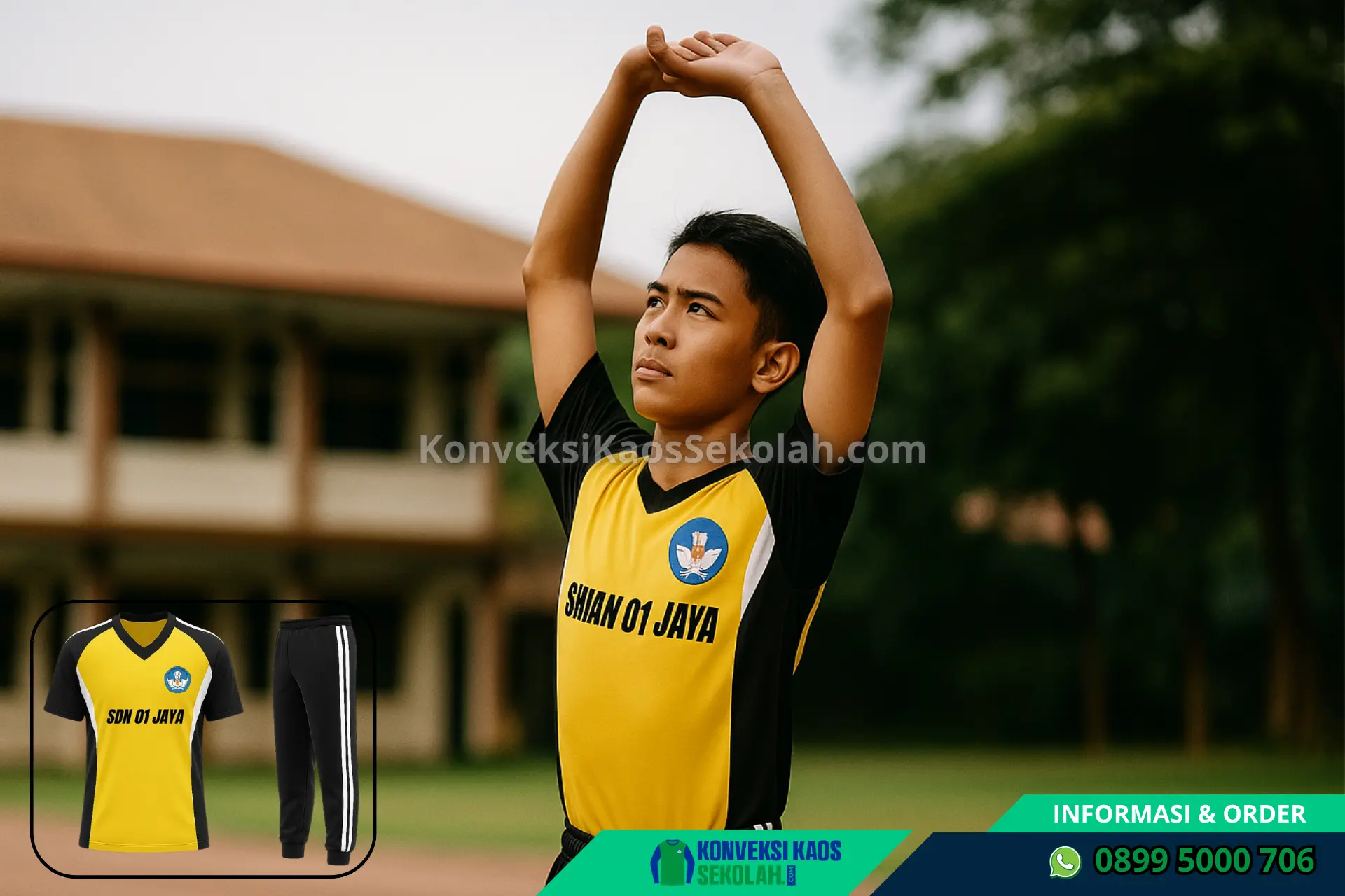 Kaos Seragam Olahraga SD di Sumatera Selatan Kota Palembang Ilir Timur Ii Desa Lawang Kidul