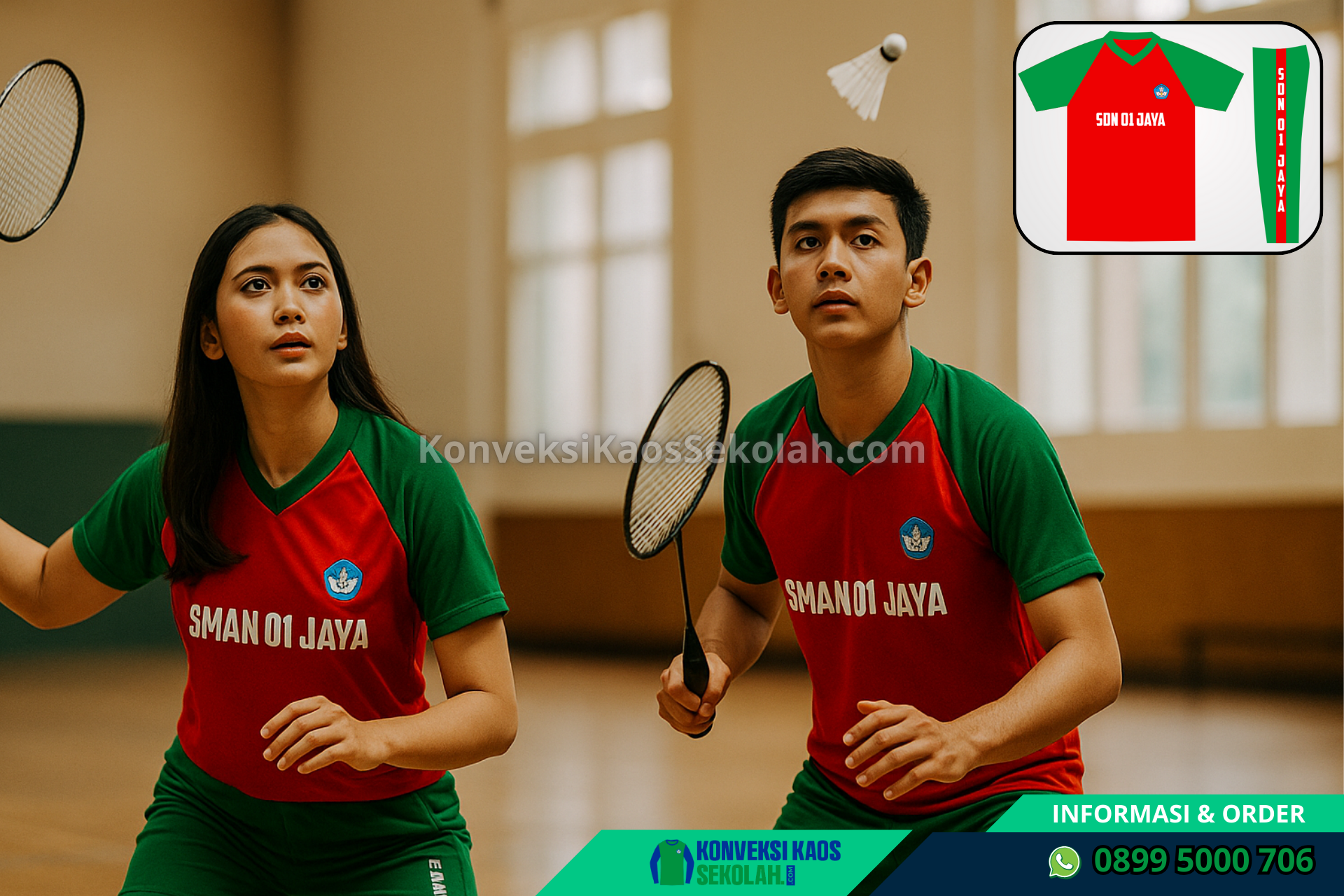 Setelan Kaos Olahraga SMA Di Jawa Tengah Semarang Bawen Desa Kandangan