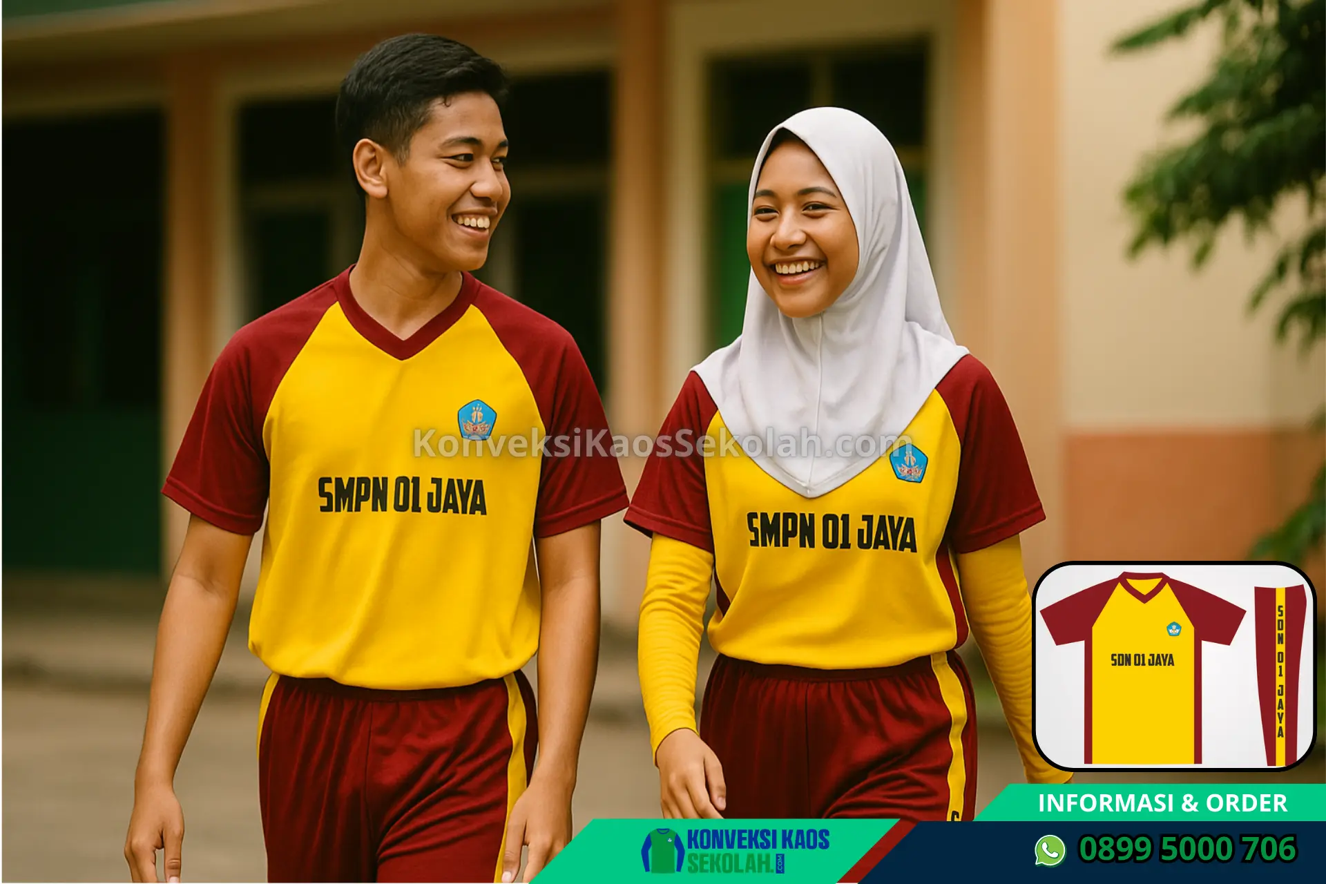Baju Olahraga SMP Di Jawa Tengah Wonogiri Slogohimo Desa Waru