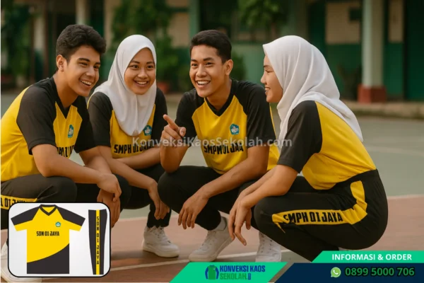Contoh Kaos Olahraga SMP di Jawa Tengah Kota Surakarta Banjarsari Desa Banyuanyar