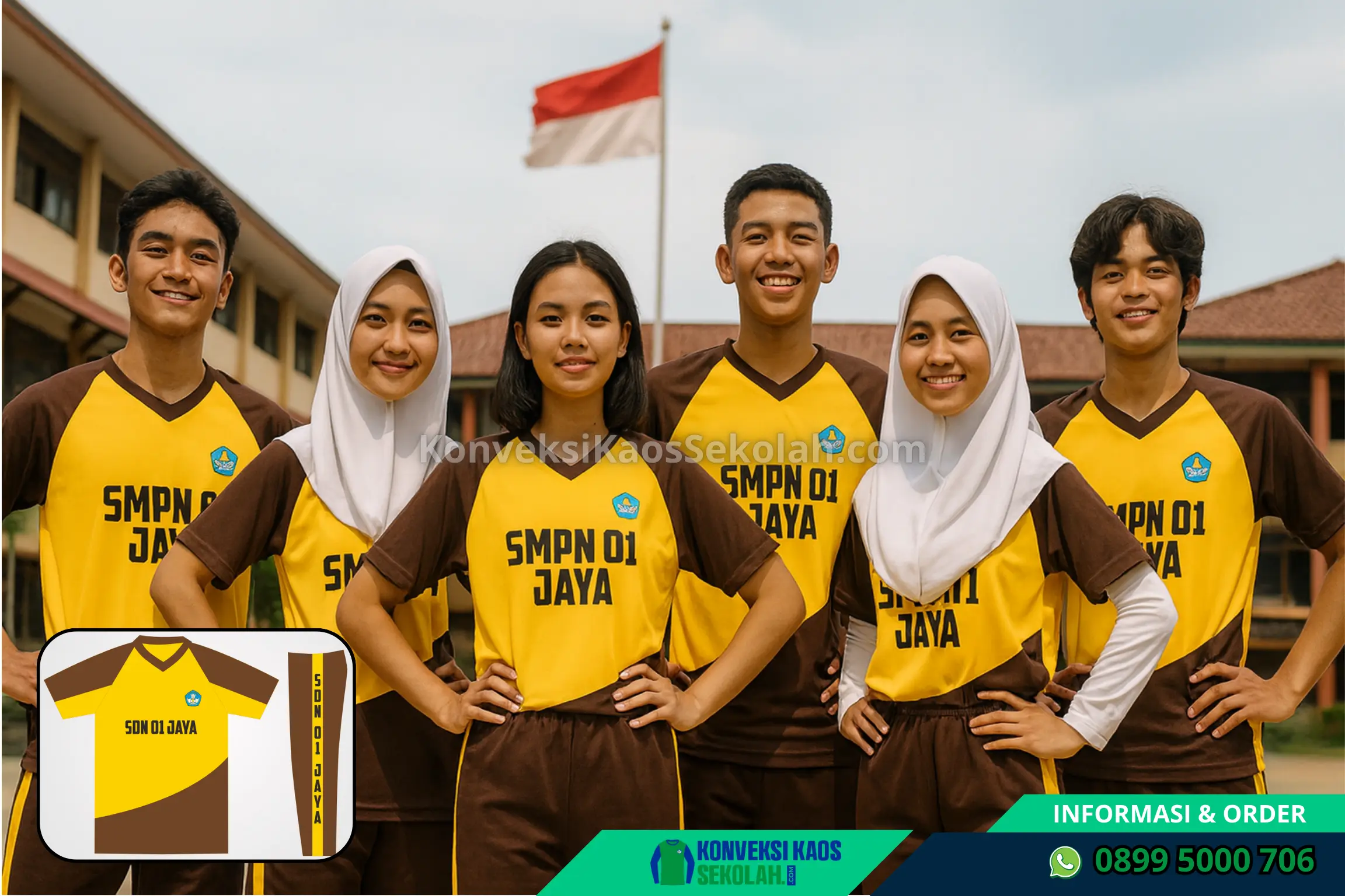 Harga Kaos Olahraga SMP di Jawa Tengah Kota Pekalongan Pekalongan Timur Desa Poncol