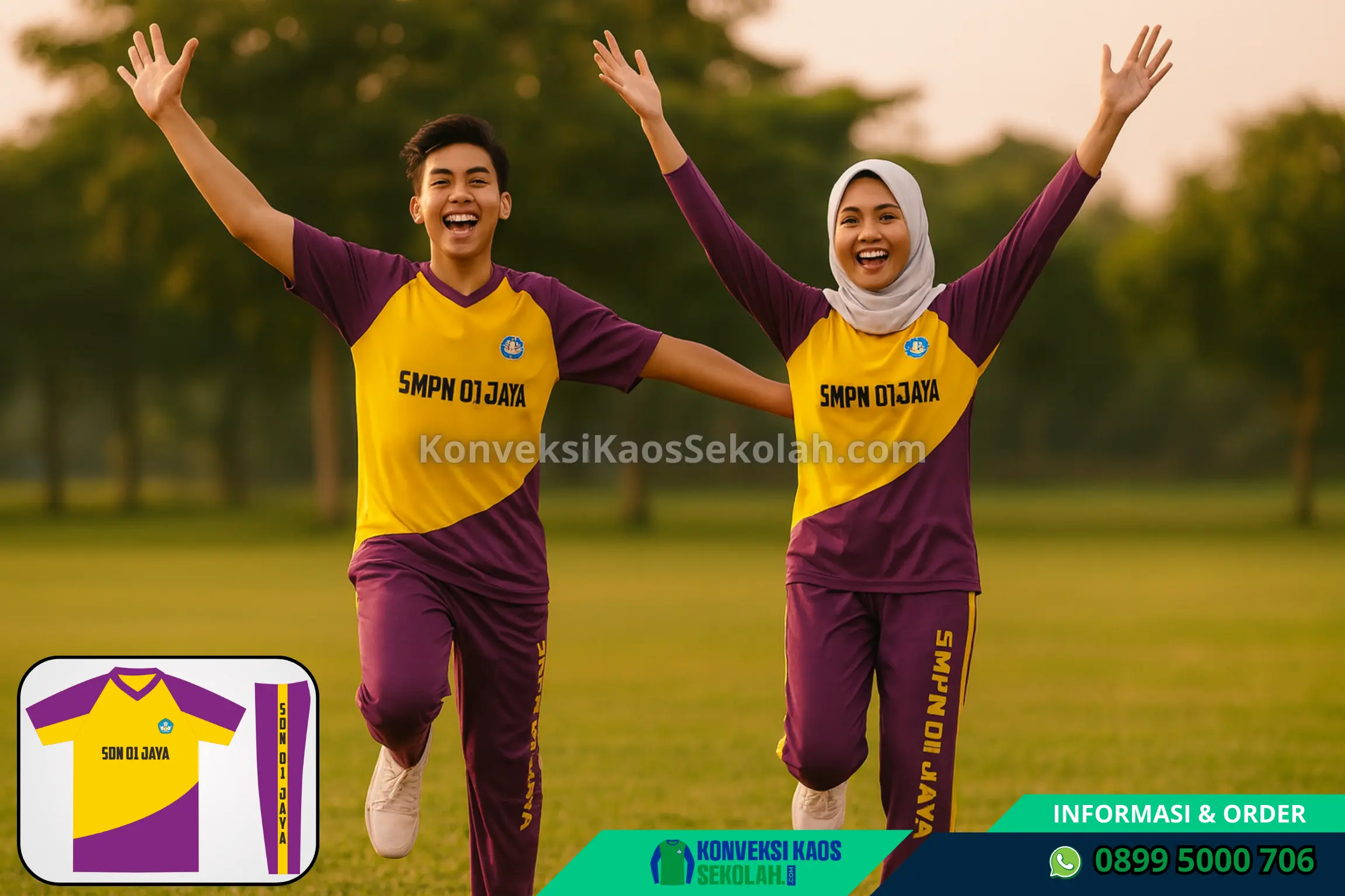 Kaos Olahraga SMP di Jawa Tengah Klaten Delanggu Desa Segaran