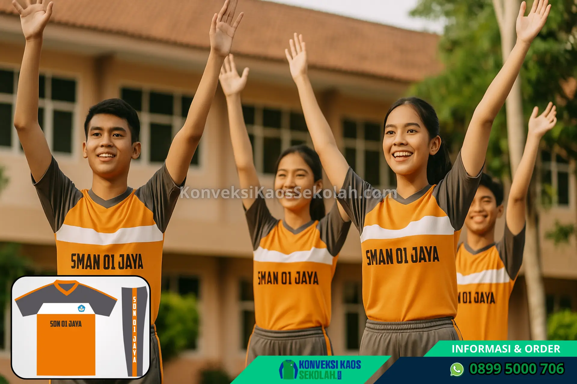 Seragam Baju Olahraga SMA Di Jawa Tengah Blora Banjarejo Desa Jatisari