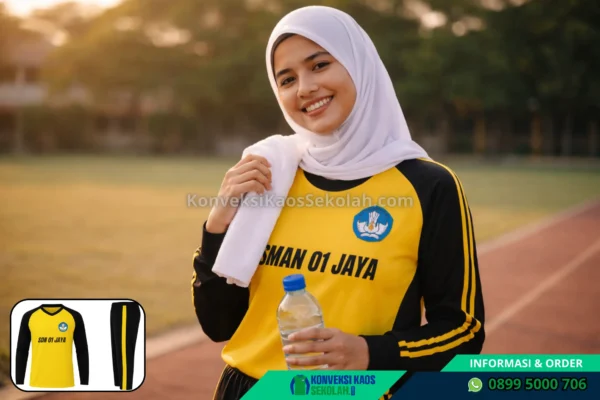 Kaos Olahraga Lengan Panjang Muslimah di Jawa Barat Bandung Barat Cihampelas Desa Cipatik