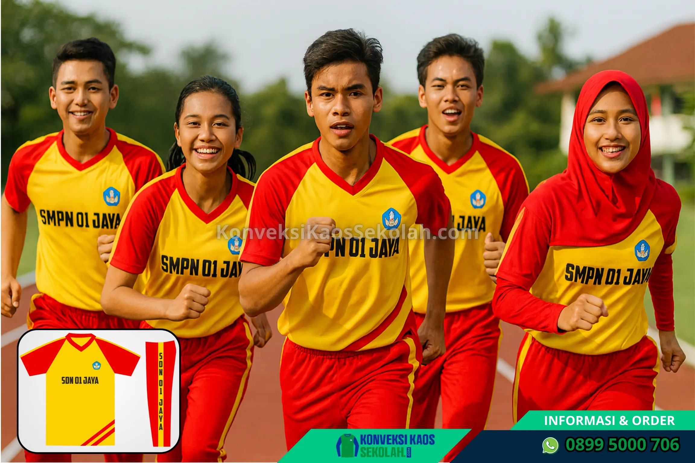 Seragam Baju Olahraga SMP Di Jawa Tengah Demak Mijen Desa Gempolsongo
