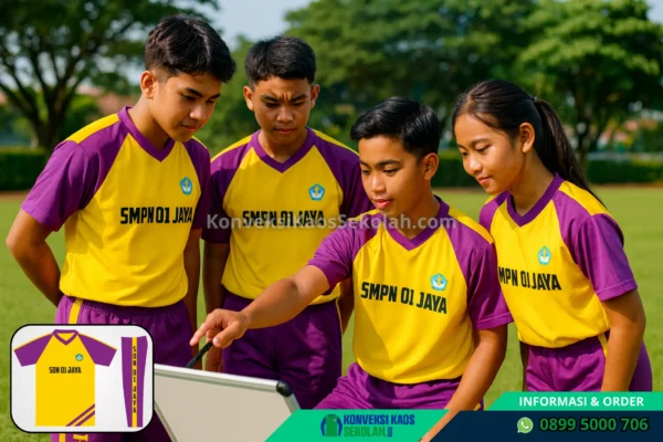 Seragam Kaos Olah Raga SMP di Jawa Tengah Grobogan Wirosari Desa Tanjungrejo