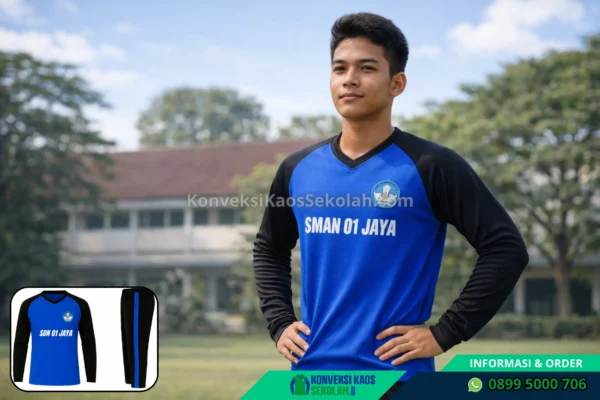 Setelan Kaos Olahraga SMA Muslimah di Jawa Barat Bandung Barat Cipatat Desa Kertamukti
