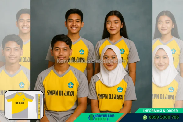 Setelan Kaos Olahraga SMP Wanita di Jawa Tengah Kota Semarang Semarang Selatan Desa Lamper Kidul