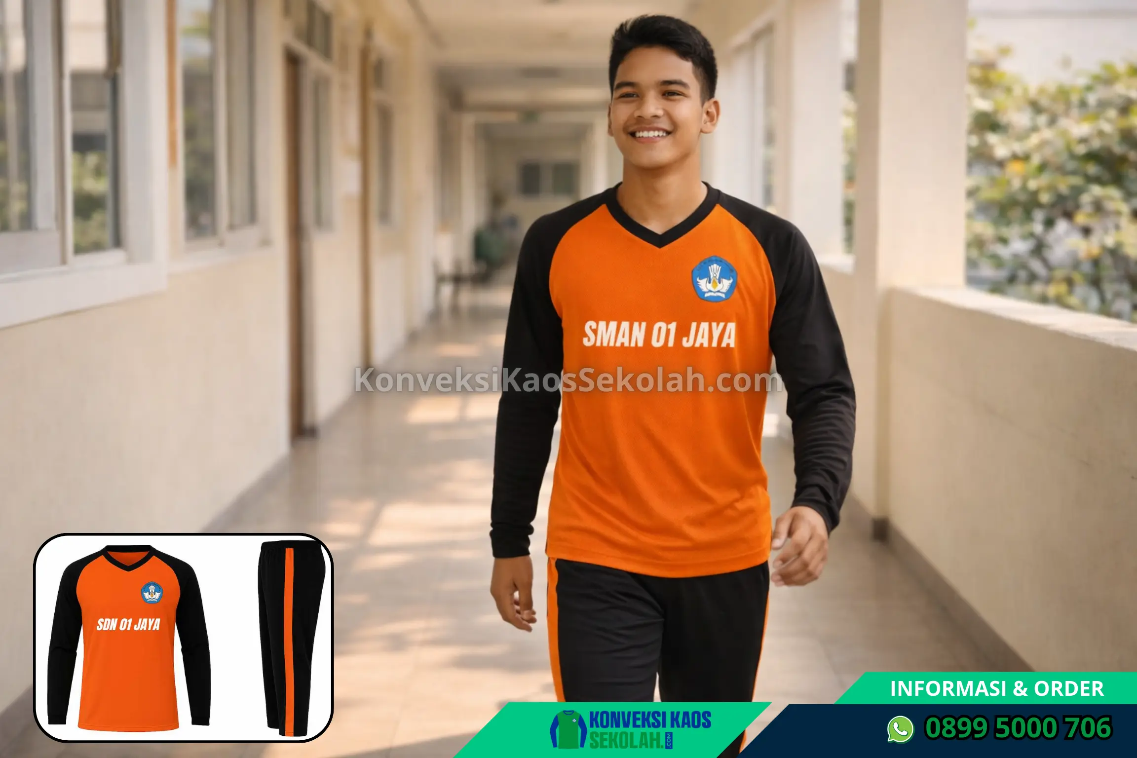 Setelan Kaos Olahraga Panjang di Jawa Barat Indramayu Juntinyuat Desa Juntinyuat